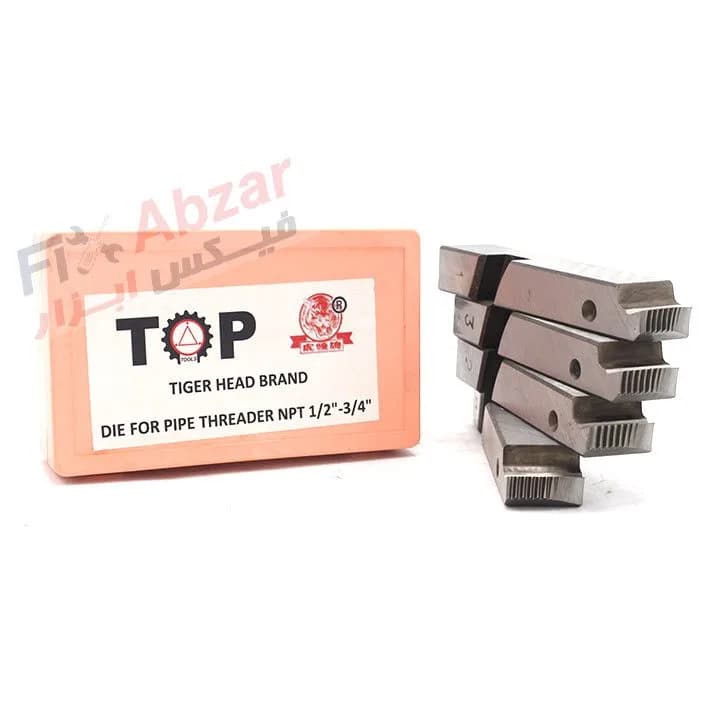 پارچه حدیده برقی دنده درشت NPT سایز 1/2 – 3/4 اینچ چینی — تصویر ۷