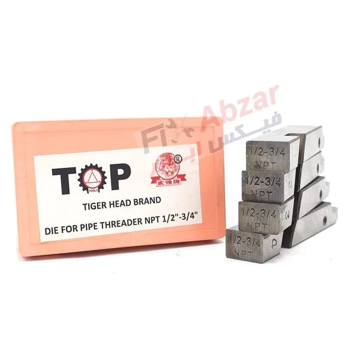 پارچه حدیده برقی دنده درشت NPT سایز 1/2 – 3/4 اینچ چینی