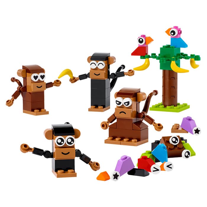 لگو کلاسیک 135 قطعه (کد 11031) Creative Monkey Fun — تصویر ۱۲