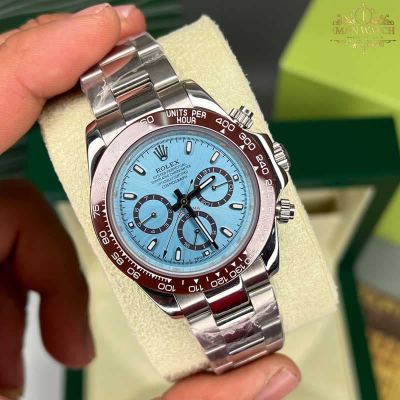 ساعت مچی رولکس دیتونا مردانه استیل صفحه تیفانی Rolex Daytona 255555 — تصویر ۲
