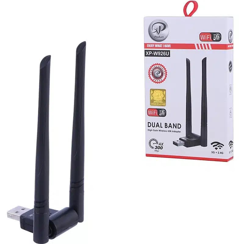 دانگل شبکه وای فای (Wi-Fi) آنتن دار DUAL BAND ایکس پی (XP) مدل XP-W926U