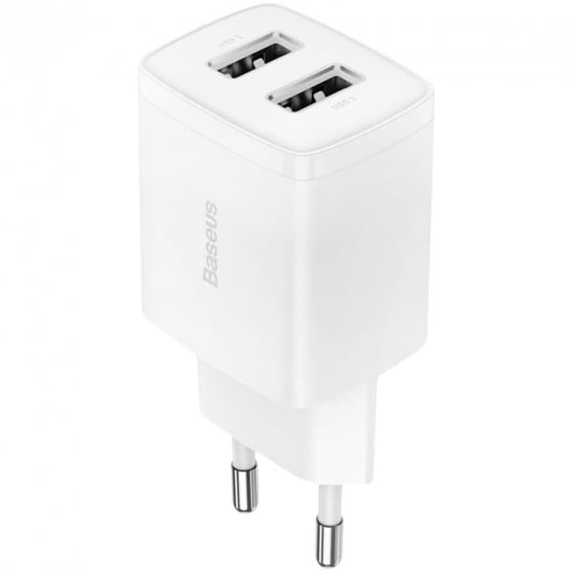 شارژر دیواری باسئوس CCXJ010202 2U 10.5W EU