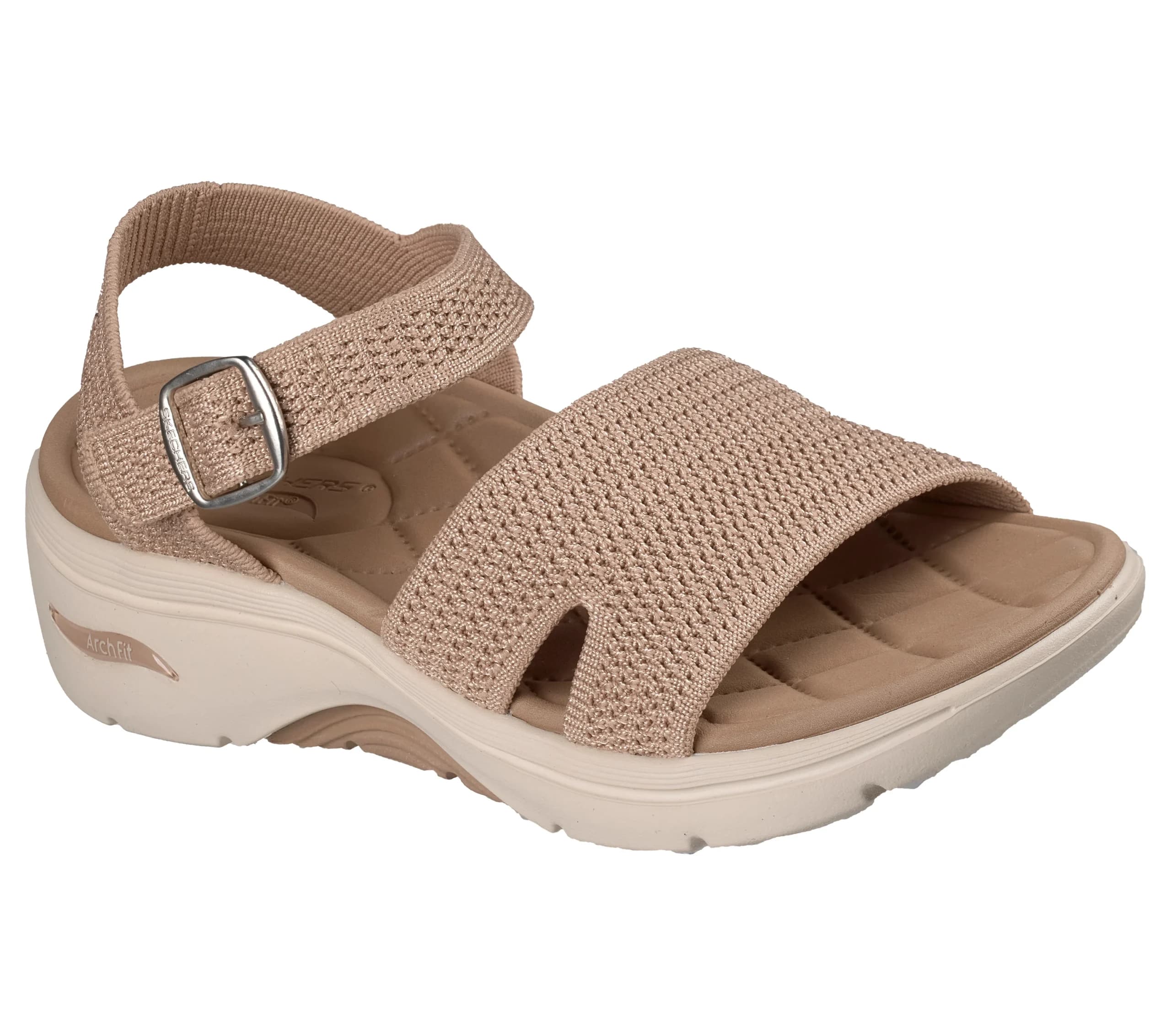 صندل زنانه اسکچرز SKECHERS GO WALK Arch Fit 2.0 – Sage 140840/TAN — تصویر ۶