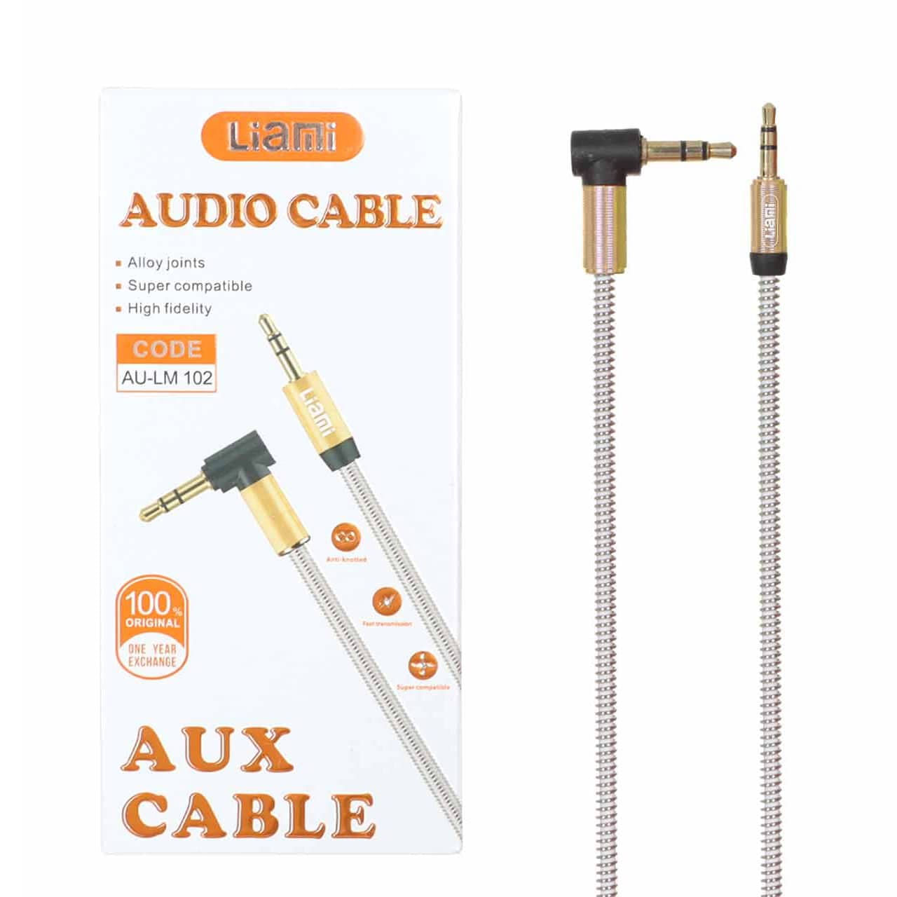 کابل صدا فلزی Liami Aux مدل AU-LM 102