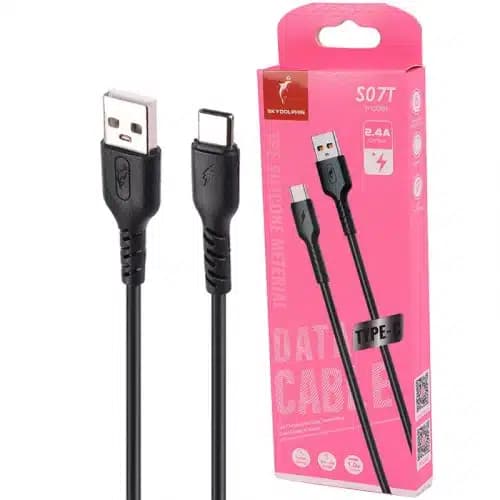 کابل تایپ سی فست شارژ 2.4 آمپر اسکای دلفین S07T طول 1 متر