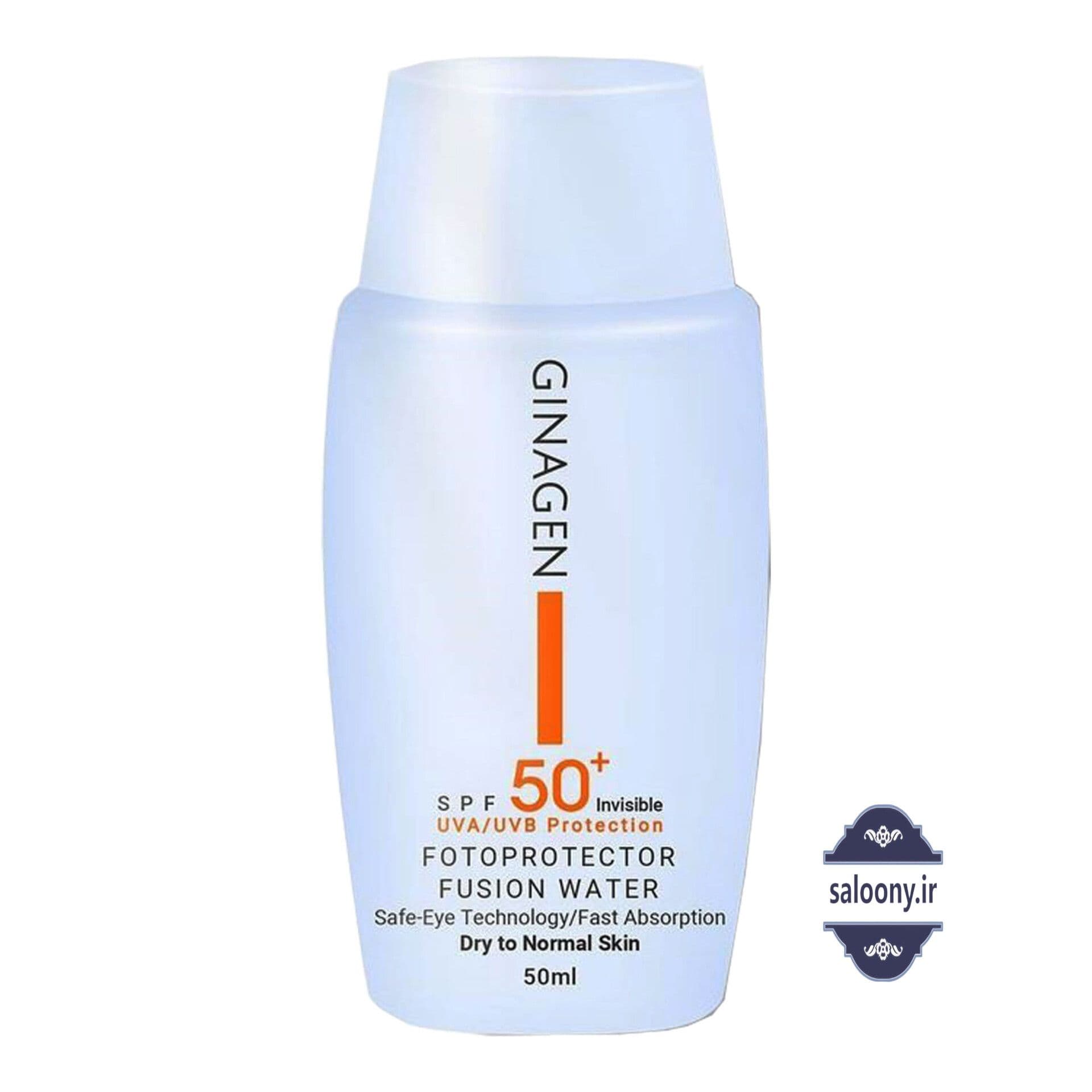 کرم ضدآفتاب بی رنگ ژینا ژن GINAGEN – پوست خشک و نرمال – غیر کومدوژنیک