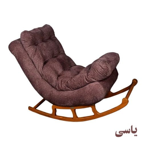 صندلی راک ریلکسی مدل double رنگ قهوه ای — تصویر ۳