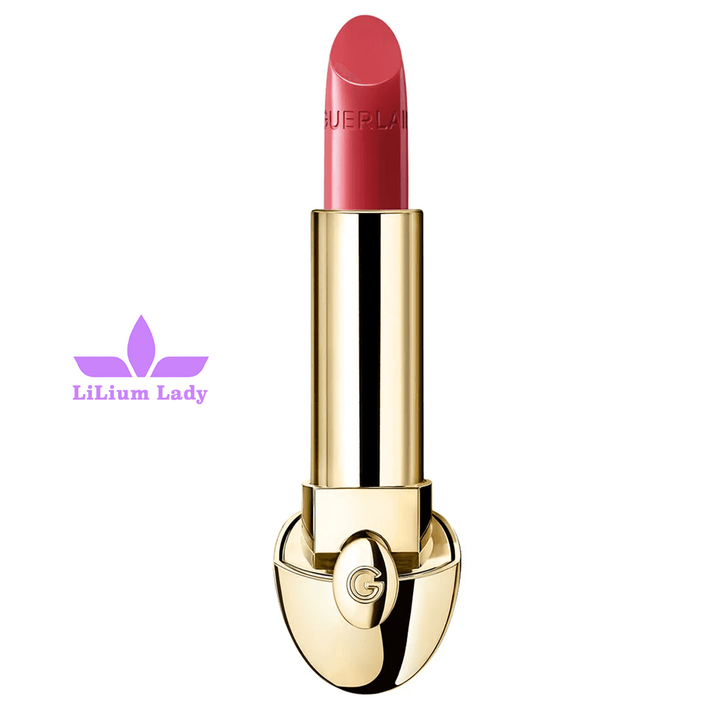 رژ لب ساتنی گرلن رنگ قرمز ملایم GUERLAIN