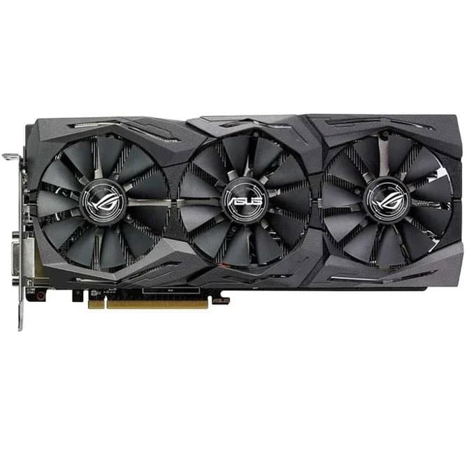 کارت گرافیک کارکرده Asus RogStrix RX580 8GB 3 FAN — تصویر ۵