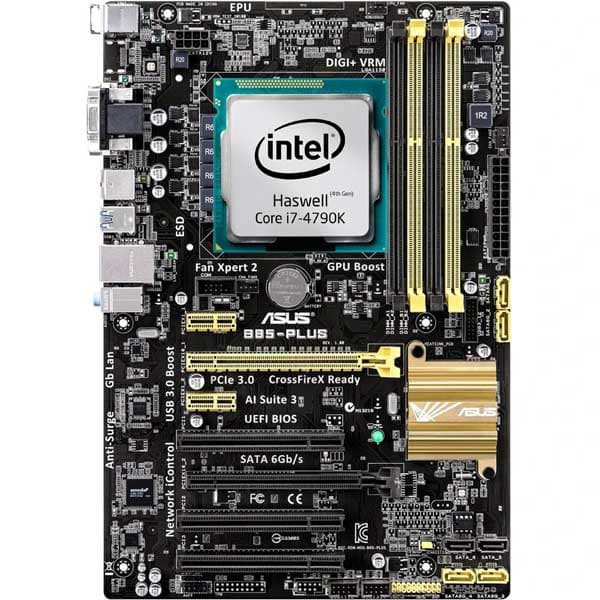 باندل کارکرده Asus B85 Plus DDR3+CPU i7 4790K