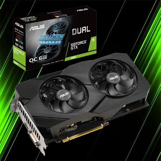 گرافیک کارکرده Asus GTX1660 Dual 6gb