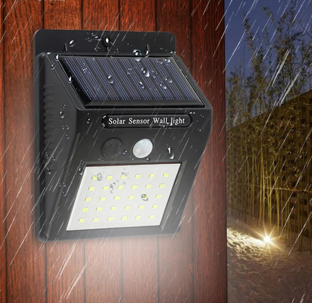 چراغ خورشیدی سنسوردار دیواری مدل Solar Light — تصویر ۵
