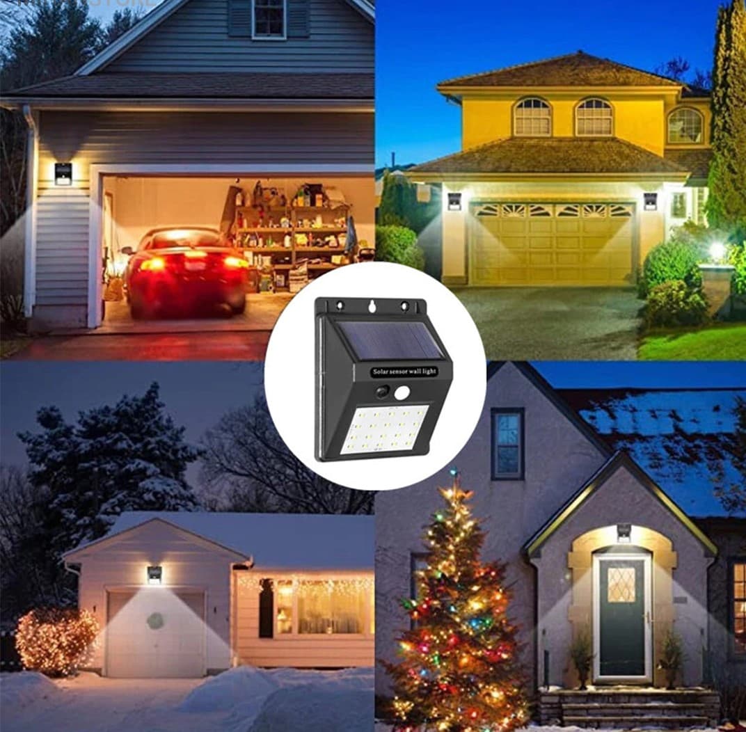 چراغ خورشیدی سنسوردار دیواری مدل Solar Light — تصویر ۷
