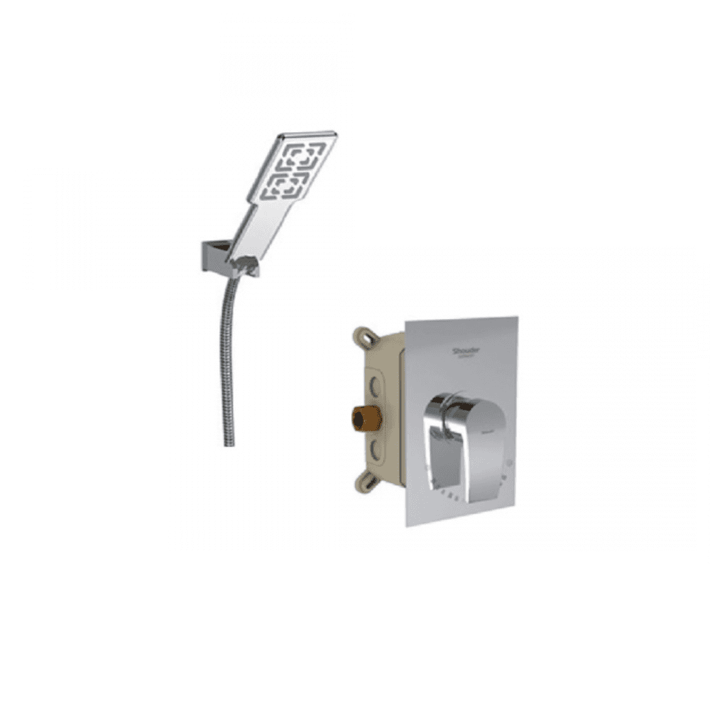 شیر دوش توکار شودر مدل رومر پلاس تیپ 2 brass — تصویر ۳