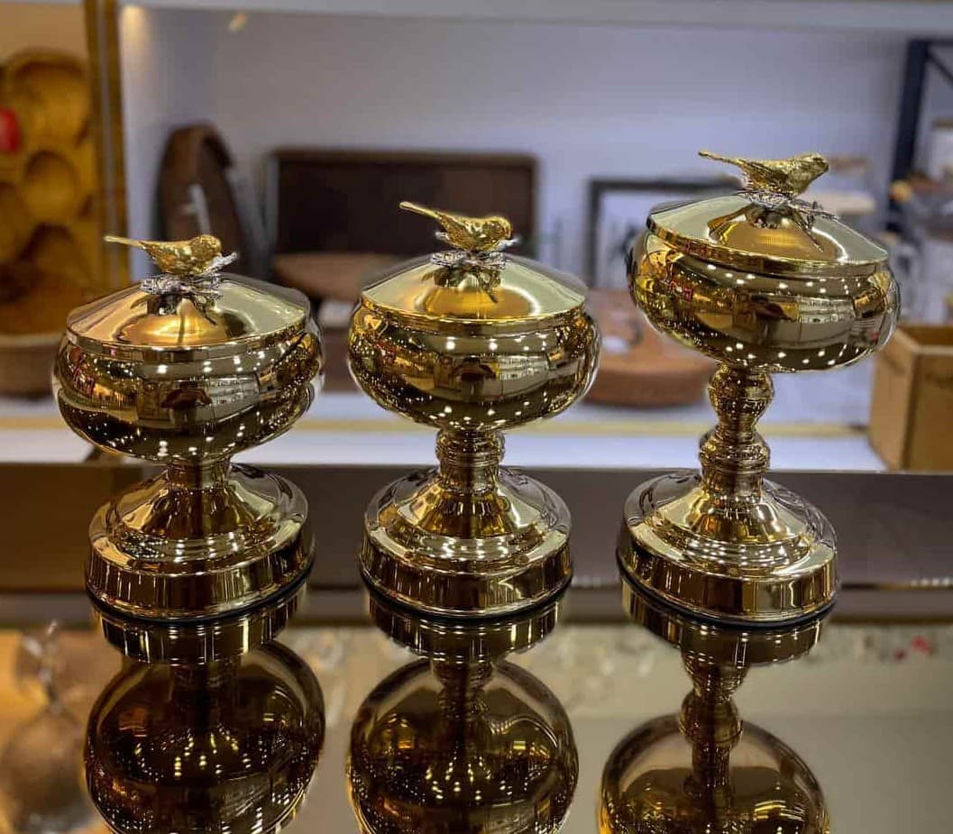 کندی سه سایز طلایی کد 1345