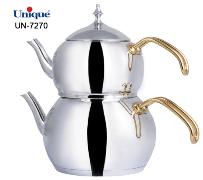 کتری قوری استیل لوله دار 2.2 لیتر یونیک کد UN-7270