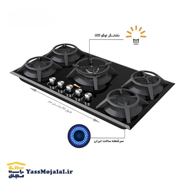 اجاق گاز صفحه ای داتیس G534 — تصویر ۳