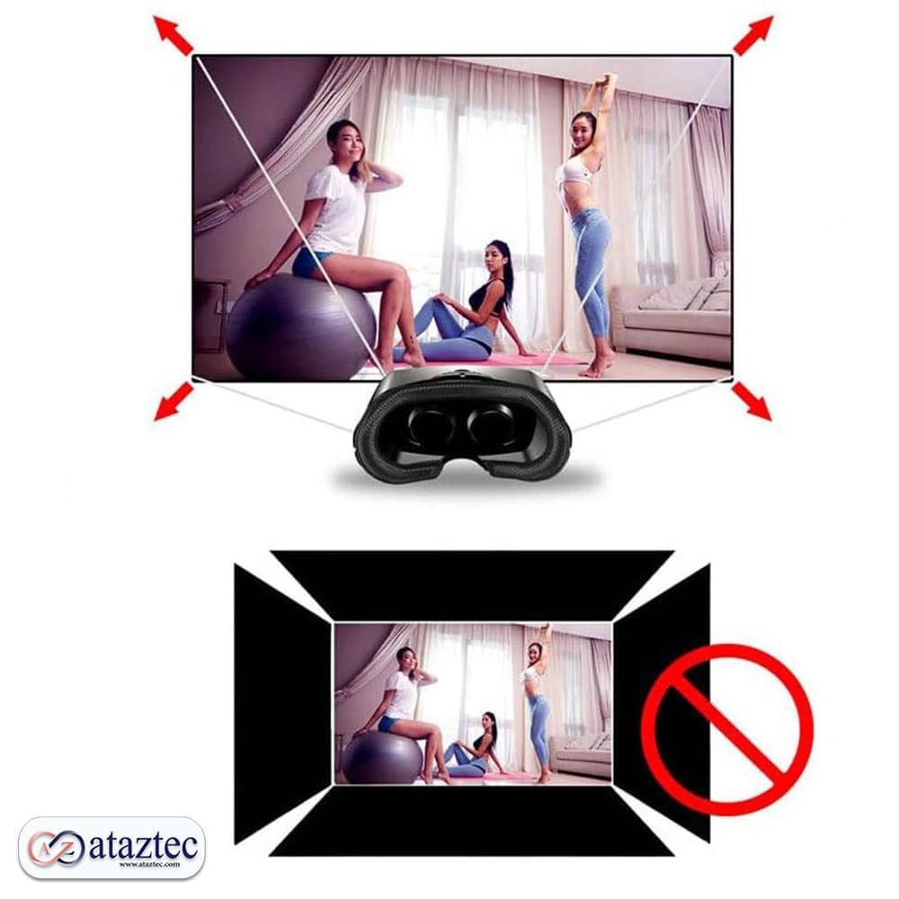 عینک واقعیت مجازی مدل VRG Pro2 | با لنزهای قابل تنظیم و زاویه دید 120 درجه — تصویر ۱۲