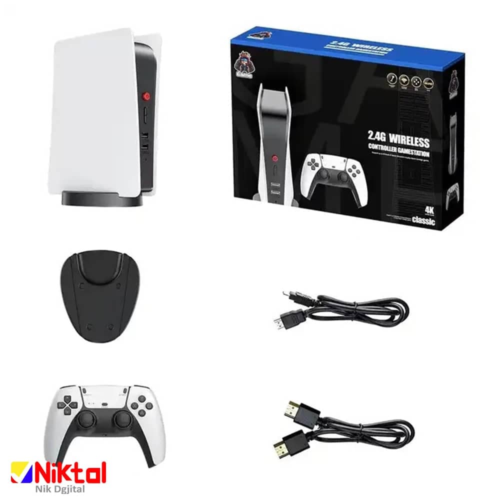 کنسول بازی مدل M5 با بیش از 20000 بازی آرکی | خروجی HDMI | بلندگوهای با کیفیت و کنترلر بی‌سیم 2.4G