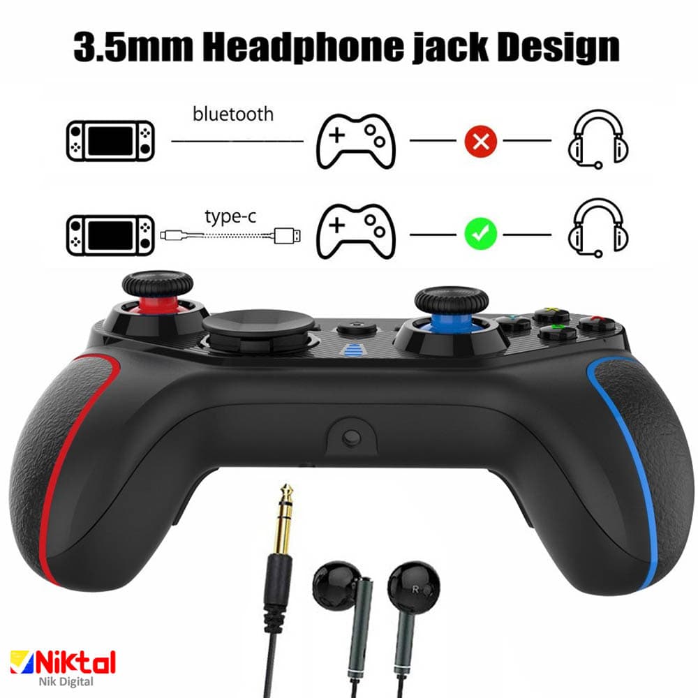 دسته بازی بی سیم مدل S818 – سازگار با PlayStation | Xbox | PC | Android | IOS — تصویر ۵