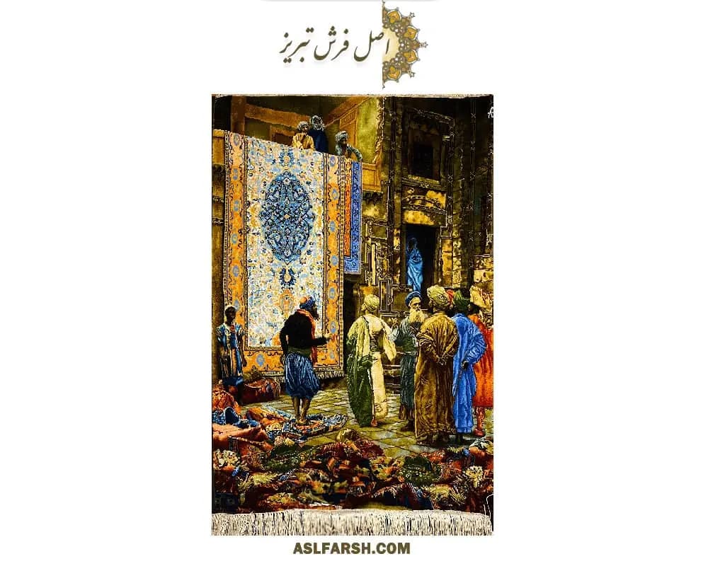 تابلو فرش دستباف بازار قاهره (طولی) — تصویر ۵