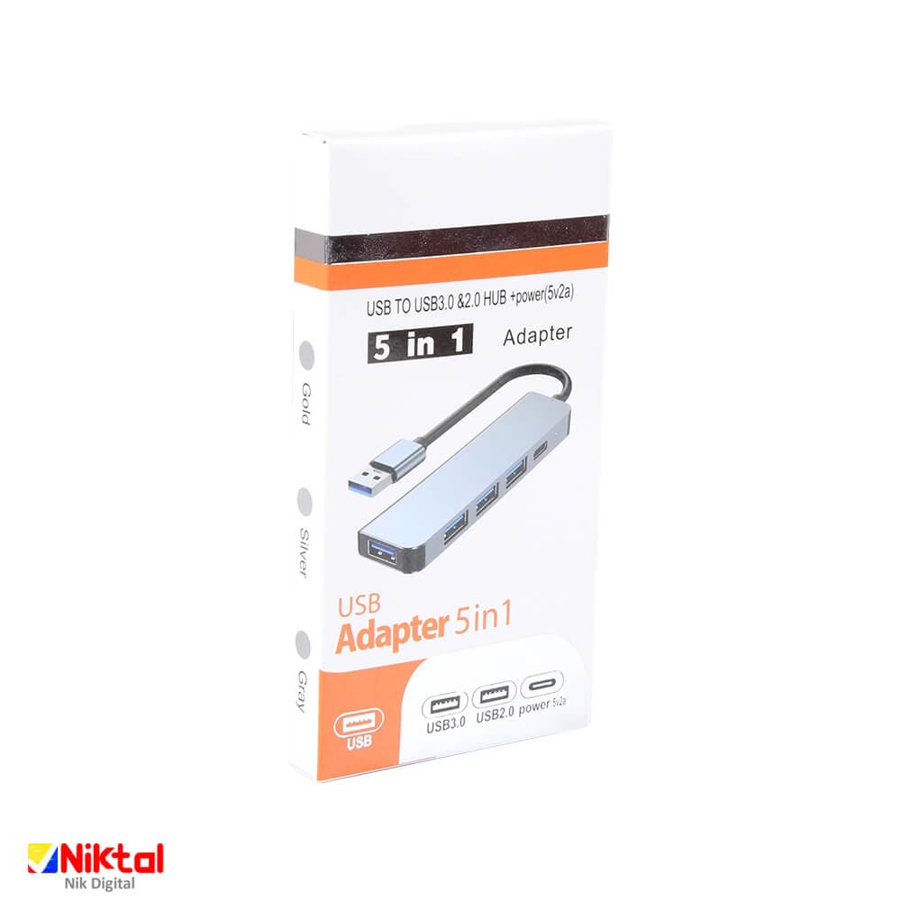 هاب 5 پورت Type-C/USB-C مدل BYL-2301 — تصویر ۳