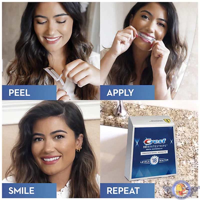 چسب سفید کننده دندان کرست Crest 3D Whitestrips — تصویر ۱۲
