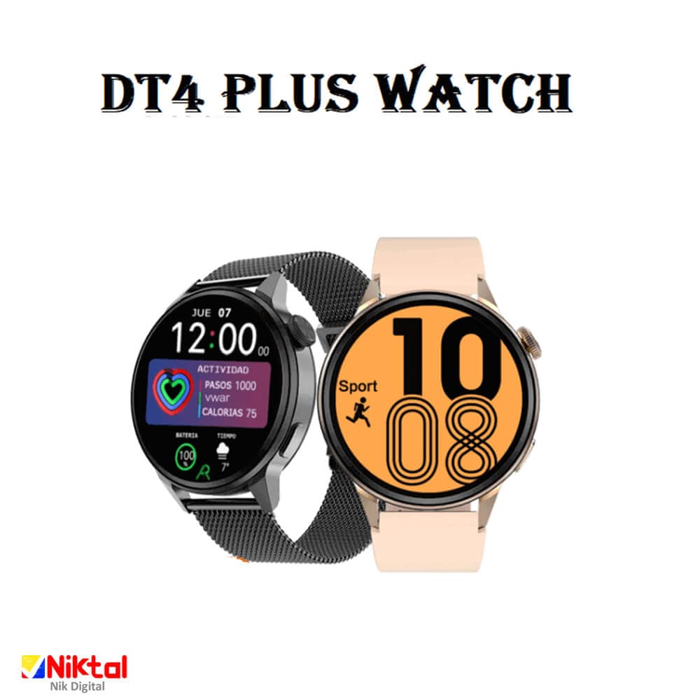 ساعت هوشمند آیجویر مدل DT4 Plus – ضد آب با پشتیبانی از شارژ وایرلس