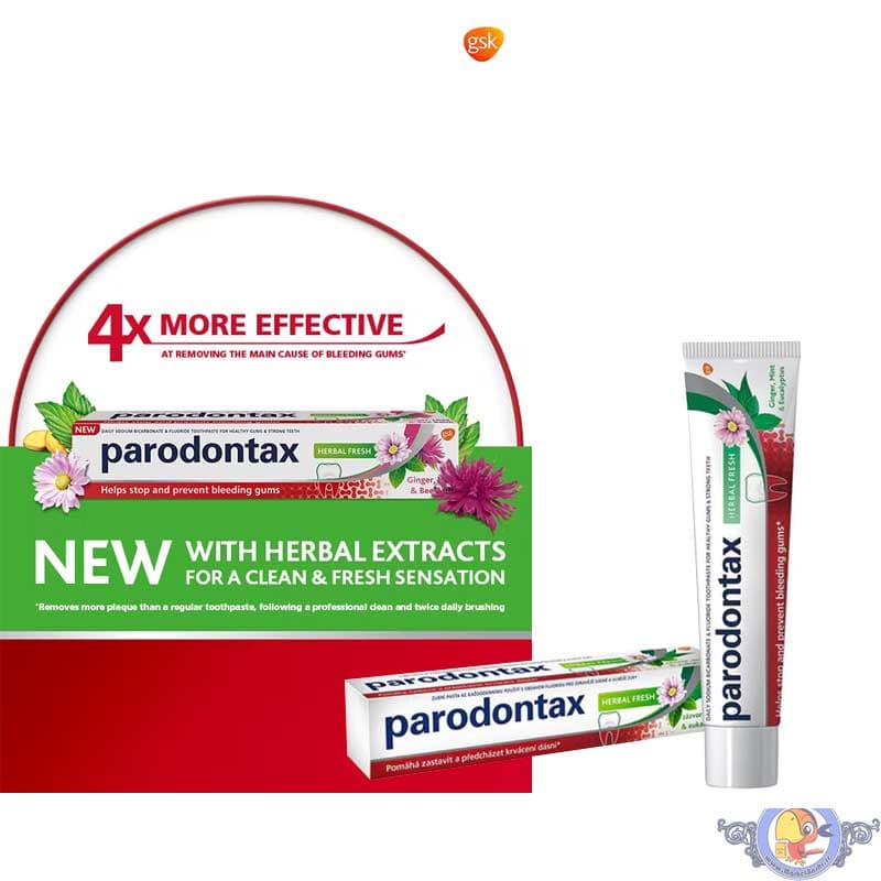خمیر دندان پارودونتکس مدل Parodontax Herbal Fresh — تصویر ۷