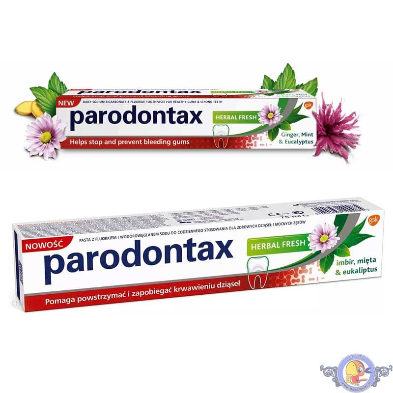 خمیر دندان پارودونتکس مدل Parodontax Herbal Fresh — تصویر ۵