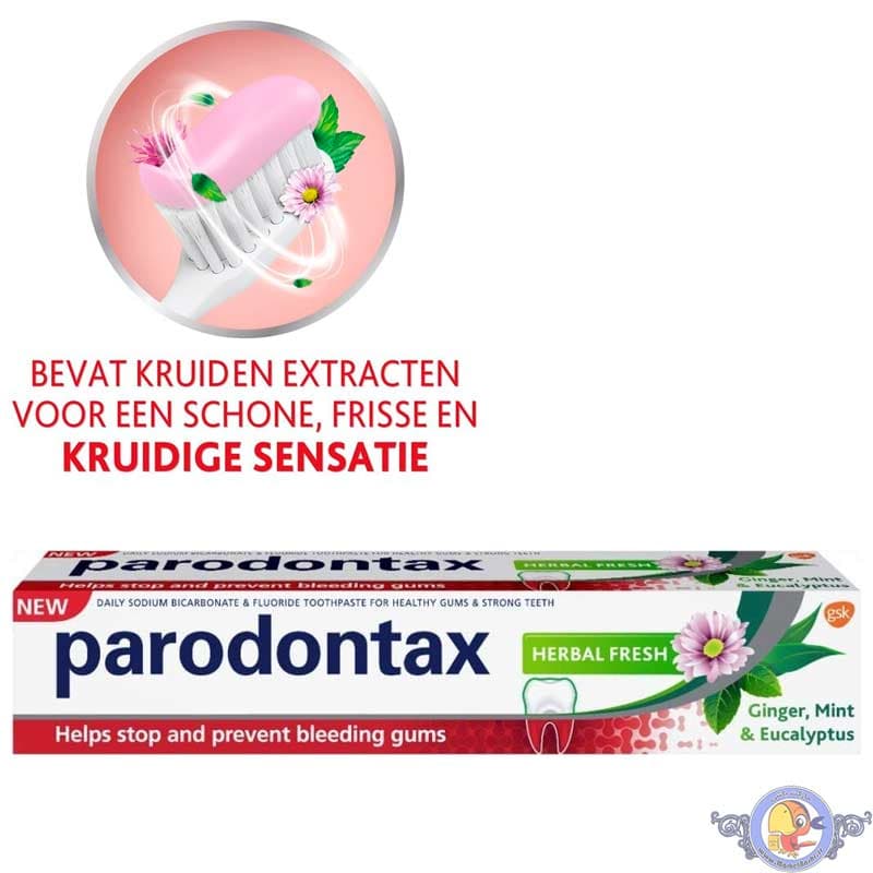خمیر دندان پارودونتکس مدل Parodontax Herbal Fresh — تصویر ۴