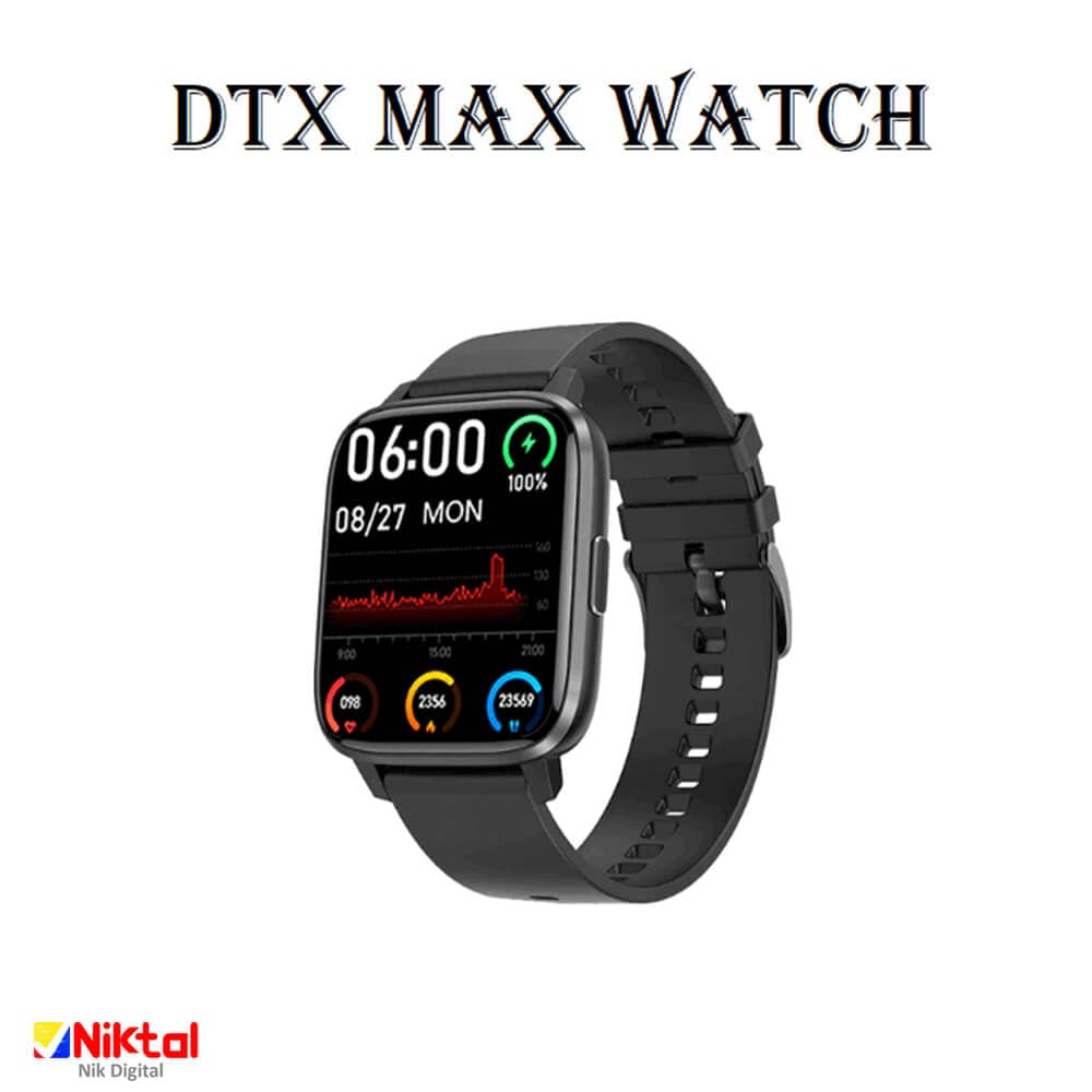 ساعت هوشمند آیجویر مدل DTX Max – با بلوتوث نسخه 5.0 – ظرفیت باتری 200 میلی آمپر ساعت