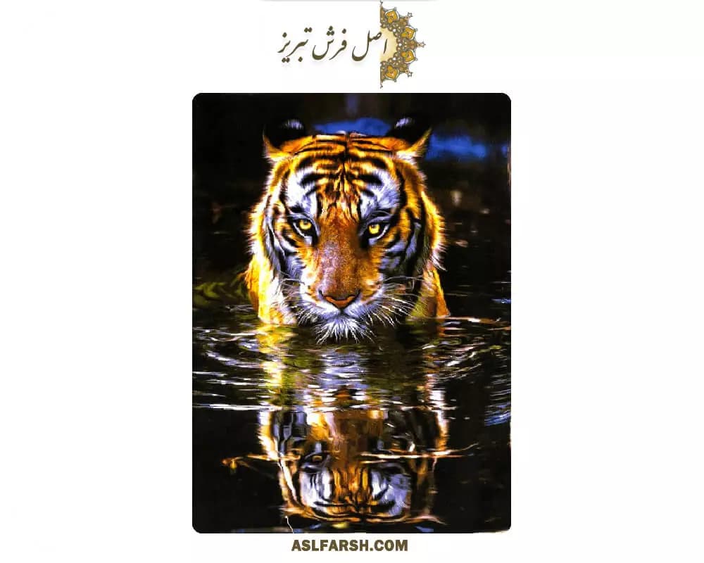 تابلو فرش دستباف ببر — تصویر ۸