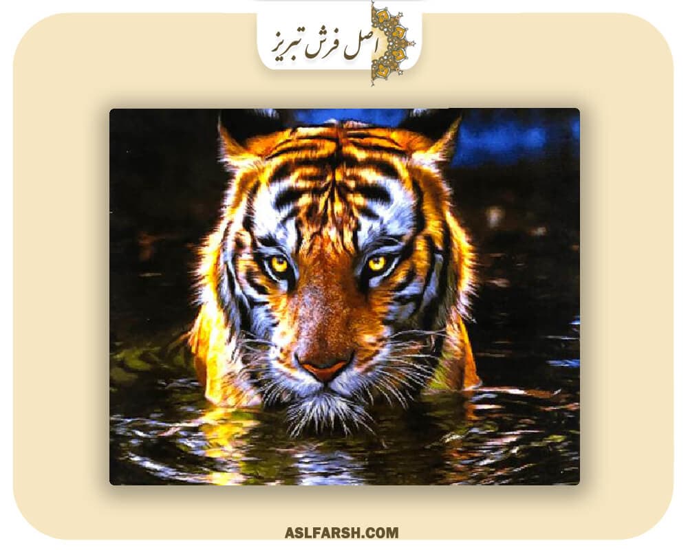 تابلو فرش دستباف ببر — تصویر ۷