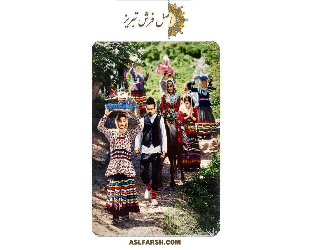 تابلو فرش دستباف جهیزیه عروس — تصویر ۵