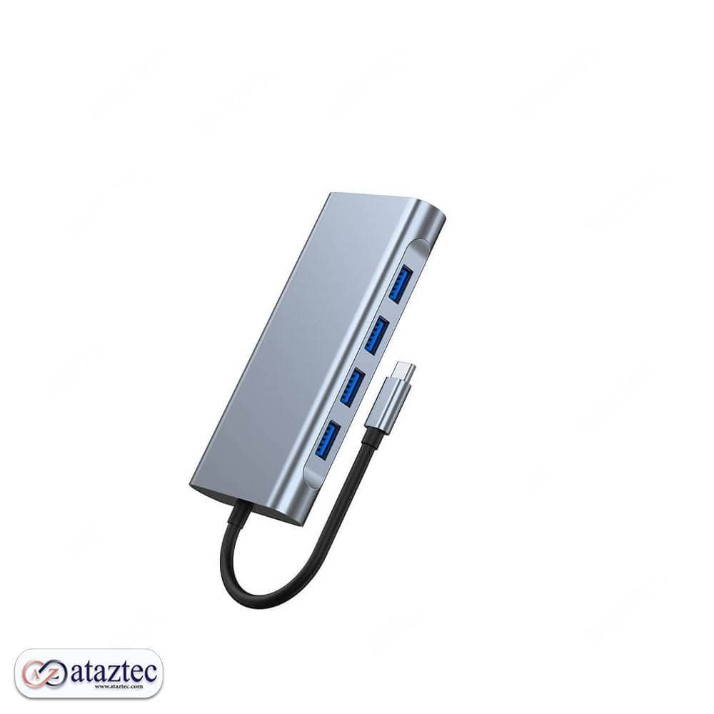 تبدیل و هاب 7 پورت USB-C/Type-C مدل BYL-2111 — تصویر ۹