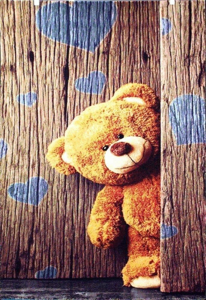 فرش کودک افرند طرح خرس تدی کد 116
