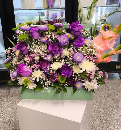 باکس گل بنفشه رز – کد 1173 — تصویر ۷