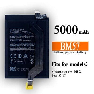 باتری موبایل شیائومی پوکو ایکس جی تی نوت ١٠ پرو 5G battery mobile xiaomi Poco x3 GT BM57 — تصویر ۵