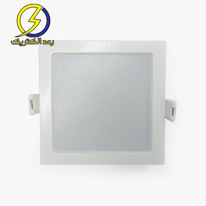 چراغ LED دانلایت آریانا توکار مربعی 15×15 سانتی متری 23 وات مازی نور