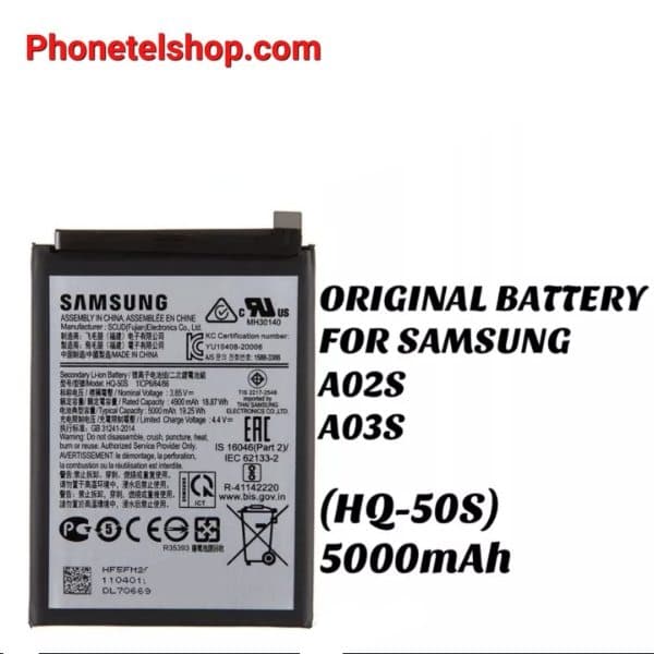 باتری ارجینال گوشی موبایل سامسونگ battery mobile Samsung A03S HQ-50S