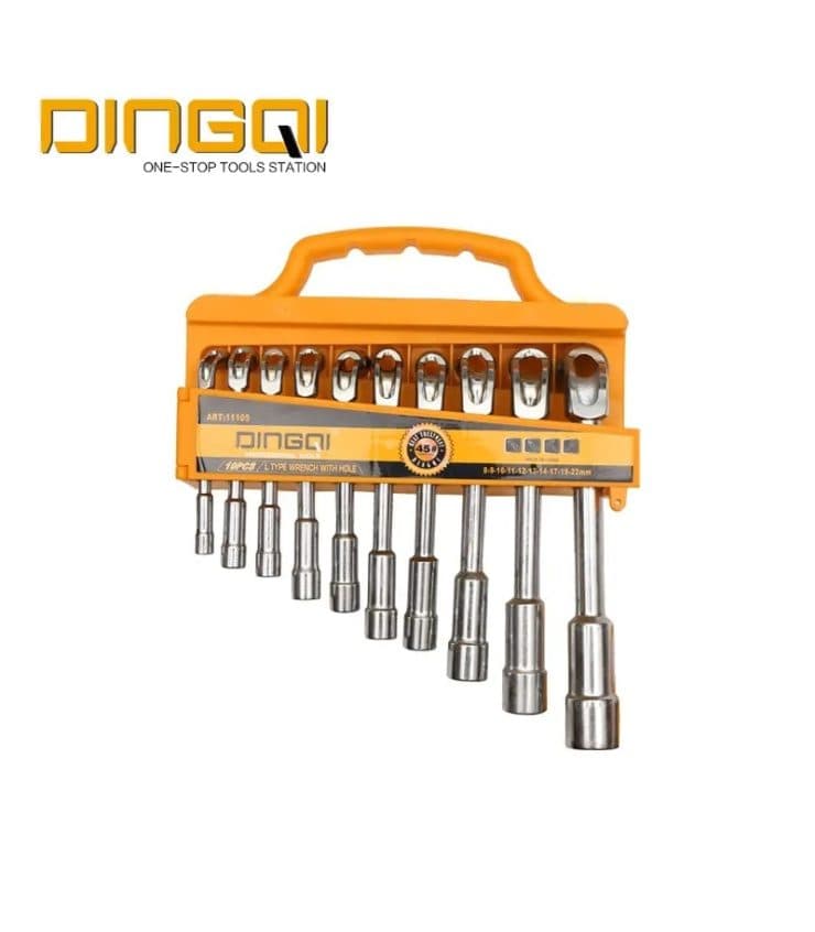 ست آچار 10 عددی دو سر بکسی چپقی دینگی DINGQI مدل ART11105 — تصویر ۲