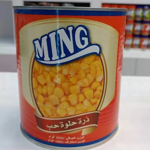 کنسرو ذرت مینگ حجم 3 کیلوگرم — تصویر ۵