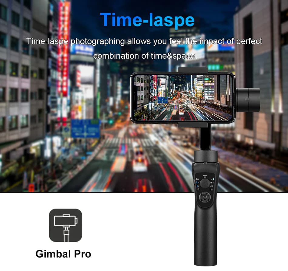 گیمبال موبایل S5b Handheld 3-Axis Gimbal Stabilizer — تصویر ۶