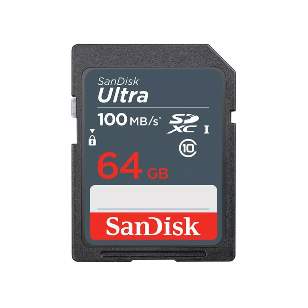 کارت حافظه سندیسک Sandisk SD 64GB 100MB/S Ultra SDHC UHS-I
