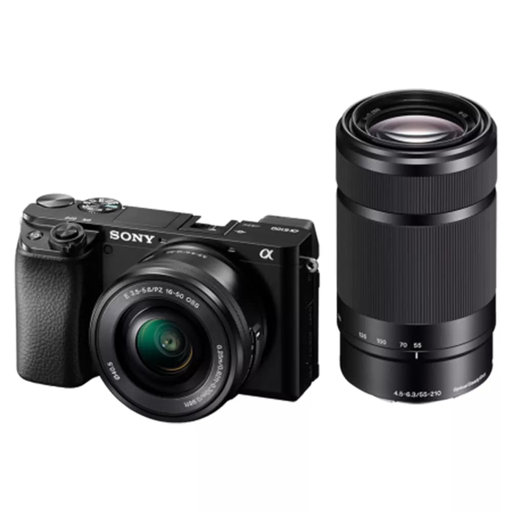 دوربین بدون آینه سونی (Sony Alpha a6400 Double Lens kit (16-50mm-55-210mm