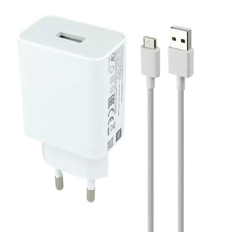 شارژر اصلی سرکارتنی 22.5 وات فست شارژ Redmi Note 7S / Xiaomi Redmi Note 7/ Redmi Note 7 Pro به همراه کابل