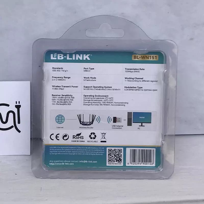 کارت شبکه بی سیم ال بی لینک مدل BL-WN151 — تصویر ۴