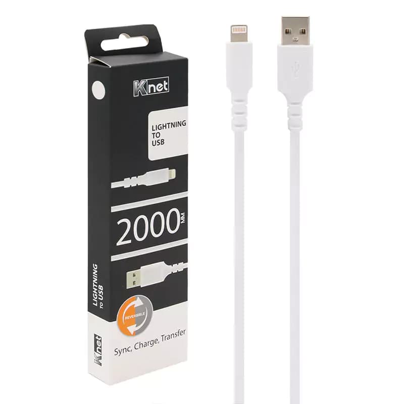 کابل آیفونی فست شارژ K-net K-UC562 2m — تصویر ۵