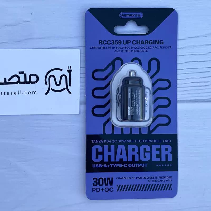 شارژر فندکی فست شارژ 30 وات ریمکس مدل RCC359